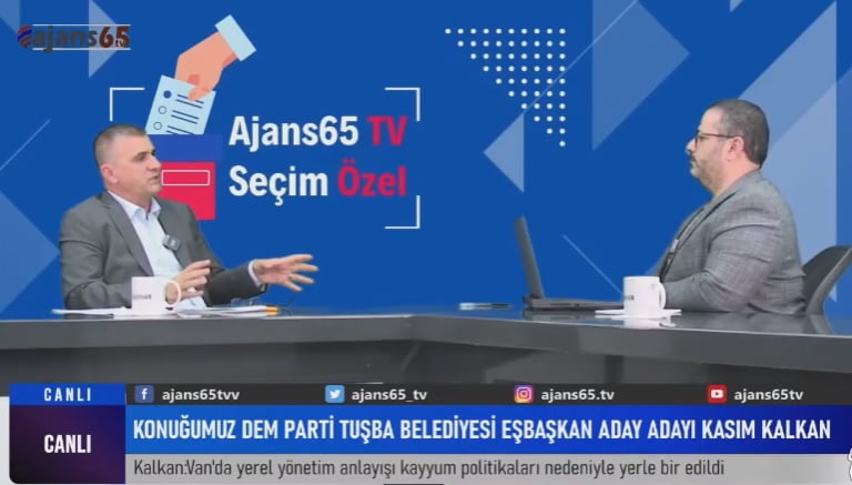 Kasım Kalkan Ajans65 Canlı Yayın Konuğu. 11.01.2024