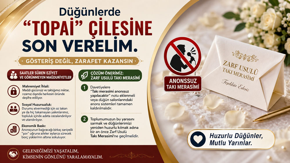 Düğünlerde “Topai” Çilesine Son Verelim. Harun Ebiri